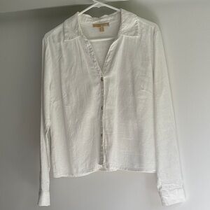 Michael Kors White Button Down Shirt